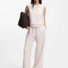 Wide-leg trousers with elasticated waistband Wide-leg trousers with elasticated waistband