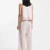 Wide-leg trousers with elasticated waistband Wide-leg trousers with elasticated waistband