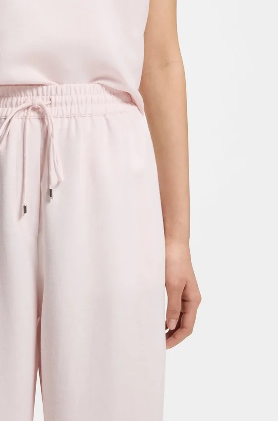 Wide-leg trousers with elasticated waistband Wide-leg trousers with elasticated waistband