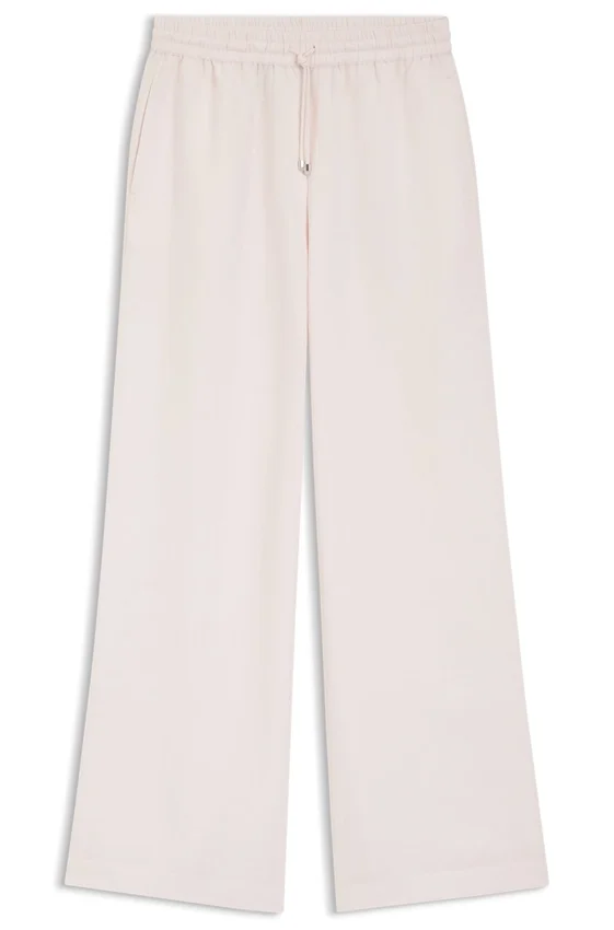 Wide-leg trousers with elasticated waistband Wide-leg trousers with elasticated waistband