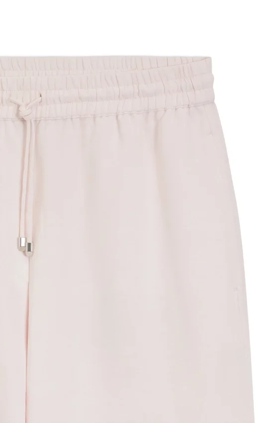 Wide-leg trousers with elasticated waistband Wide-leg trousers with elasticated waistband
