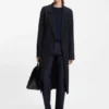 Wool-blend coat in a slim fit