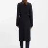 Wool-blend coat in a slim fit