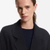 Wool-blend coat in a slim fit