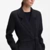 Wool-blend coat in a slim fit