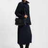 Wool-blend pea coat in a regular fit