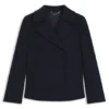Wool-blend pea coat in a regular fit