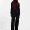 Wool-blend scarf with Double B monogram Wool-blend scarf with Double B monogram