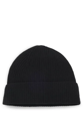 Wool-cashmere beanie hat with Double B monogram Wool-cashmere beanie hat with Double B monogram