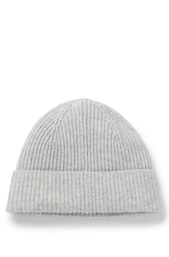Wool-cashmere beanie hat with Double B monogram Wool-cashmere beanie hat with Double B monogram