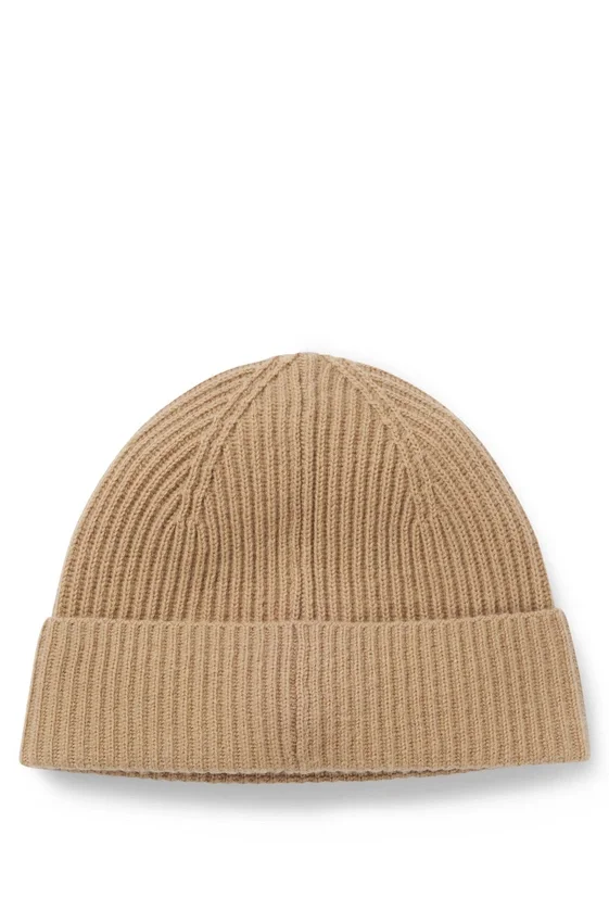 Wool-cashmere beanie hat with Double B monogram Wool-cashmere beanie hat with Double B monogram
