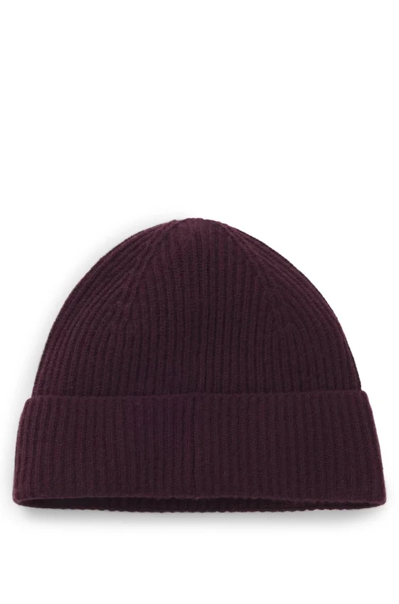 Wool-cashmere beanie hat with Double B monogram Wool-cashmere beanie hat with Double B monogram