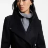 Wool-cashmere beanie hat with Double B monogram