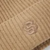 Wool-cashmere beanie hat with Double B monogram Wool-cashmere beanie hat with Double B monogram