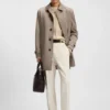 Wool-cashmere sweater with mixed structures