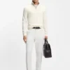 Wool-cashmere sweater with zip neck