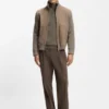 Wool-cashmere sweater with zip neck
