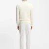 Wool-cashmere sweater with zip neck