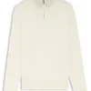 Wool-cashmere sweater with zip neck