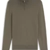 Wool-cashmere sweater with zip neck