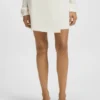 Wrap-front mini skirt in crepe