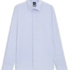 Wrinkle-resistant regular-fit shirt in cotton