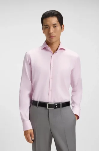 Wrinkle-resistant regular-fit shirt in Oxford cotton