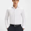 Wrinkle-resistant regular-fit shirt in Oxford cotton