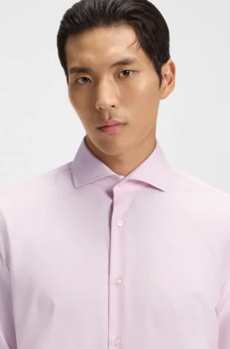 Wrinkle-resistant regular-fit shirt in Oxford cotton