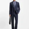 Wrinkle-resistant slim-fit shirt in a cotton blend