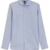 Wrinkle-resistant slim-fit shirt in a cotton blend