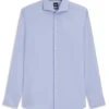 Wrinkle-resistant slim-fit shirt in a cotton blend