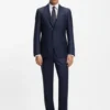 Wrinkle-resistant slim-fit shirt in Italian-made cotton