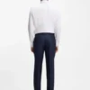 Wrinkle-resistant slim-fit shirt in Italian-made cotton