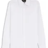 Wrinkle-resistant slim-fit shirt in Italian-made cotton