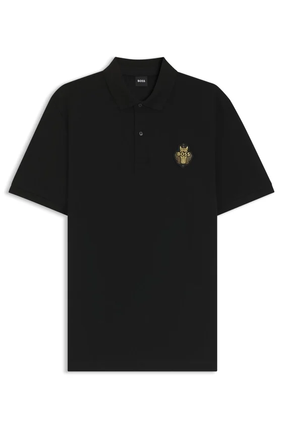 Year of the Horse Logo-artwork polo shirt in cotton piqué Year of the Horse Logo-artwork polo shirt in cotton piqué