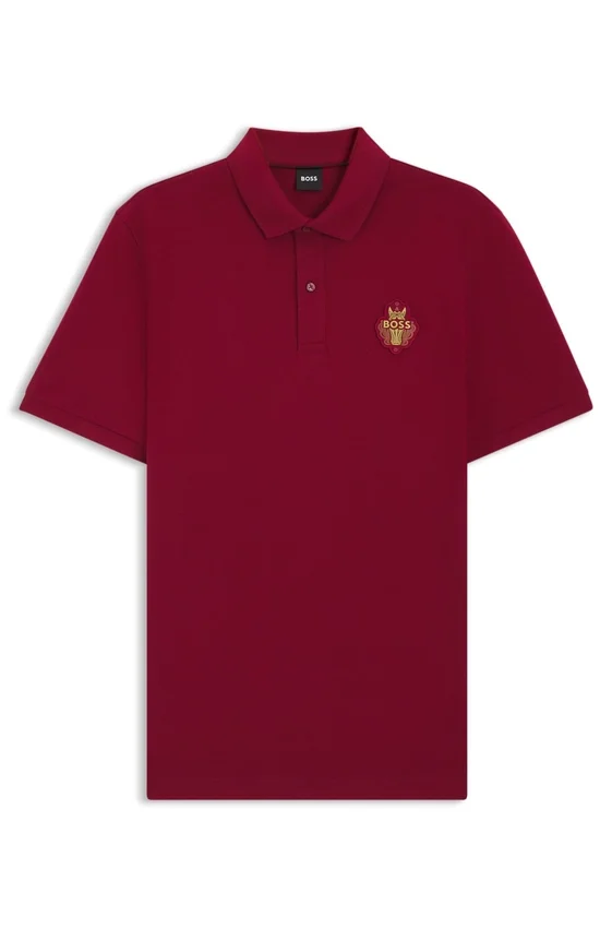Year of the Horse Logo-artwork polo shirt in cotton piqué Year of the Horse Logo-artwork polo shirt in cotton piqué