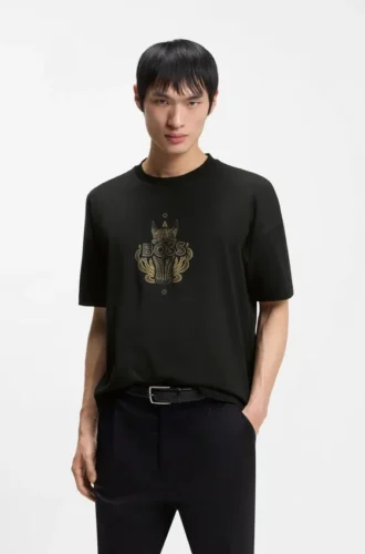 Year of the Horse Logo-artwork T-shirt in cotton jersey