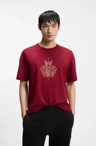 Year of the Horse Logo-artwork T-shirt in cotton jersey