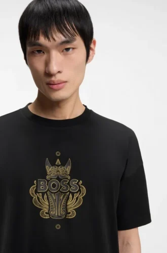 Year of the Horse Logo-artwork T-shirt in cotton jersey