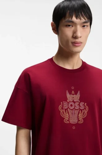 Year of the Horse Logo-artwork T-shirt in cotton jersey