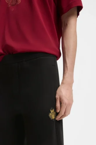 Year of the Horse Logo-artwork tracksuit bottoms in cotton terry