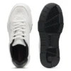 Zigzag-stitching trainers in faux leather Zigzag-stitching trainers in faux leather
