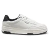 Zigzag-stitching trainers in faux leather Zigzag-stitching trainers in faux leather