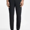 Zip-frame tracksuit bottoms in waffle fabric Zip-frame tracksuit bottoms in waffle fabric
