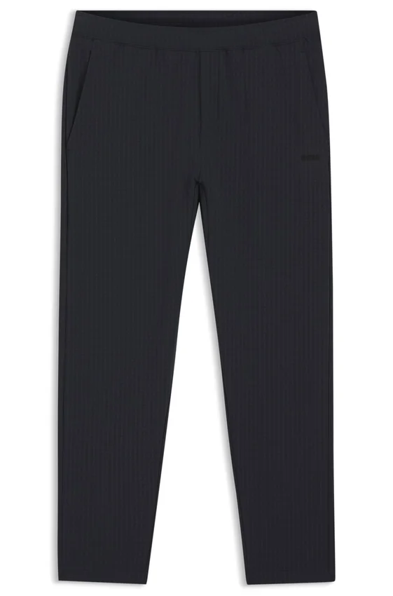 Zip-frame tracksuit bottoms in waffle fabric Zip-frame tracksuit bottoms in waffle fabric