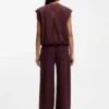 Zip-front waistcoat in twill