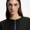 Zip-front waistcoat in twill