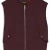 Zip-front waistcoat in twill