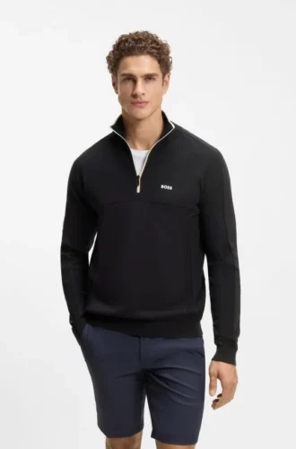 Zip-neck sweater